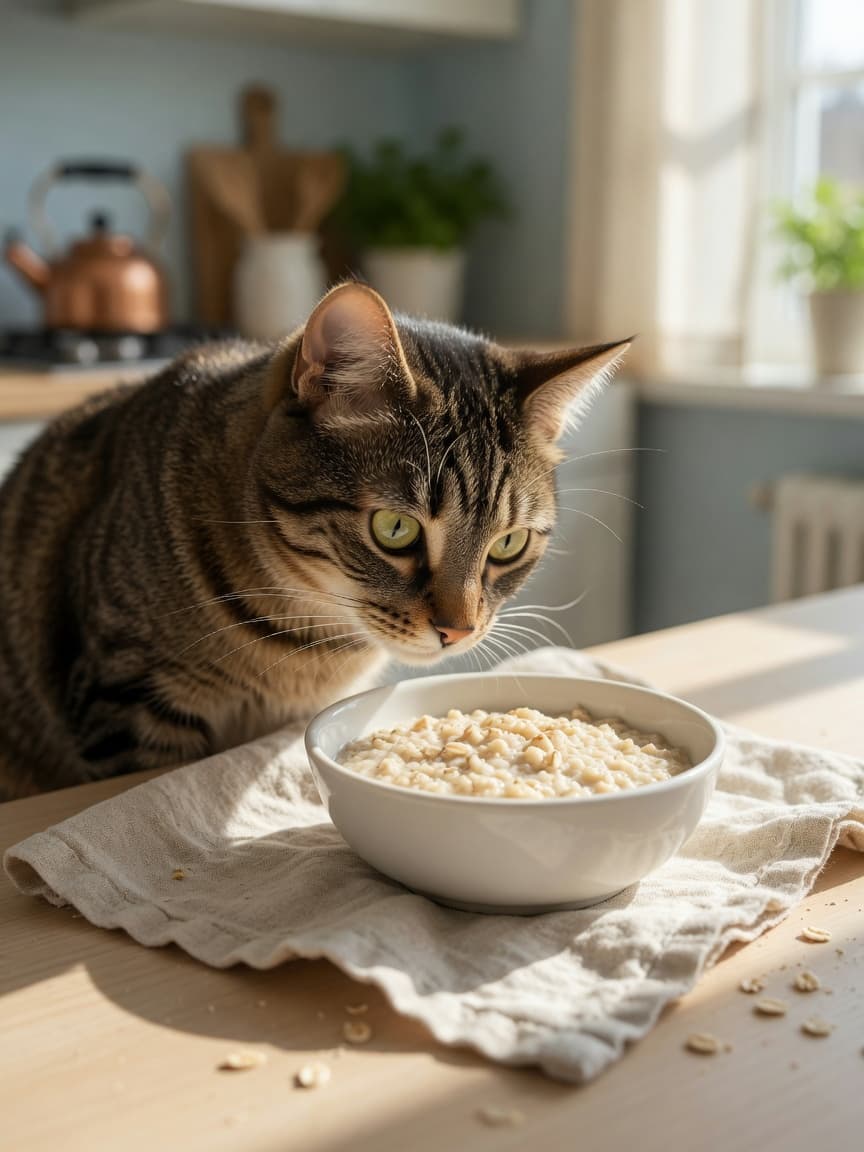 Can Cats Eat Oatmeal? Benefits & Serving Tips